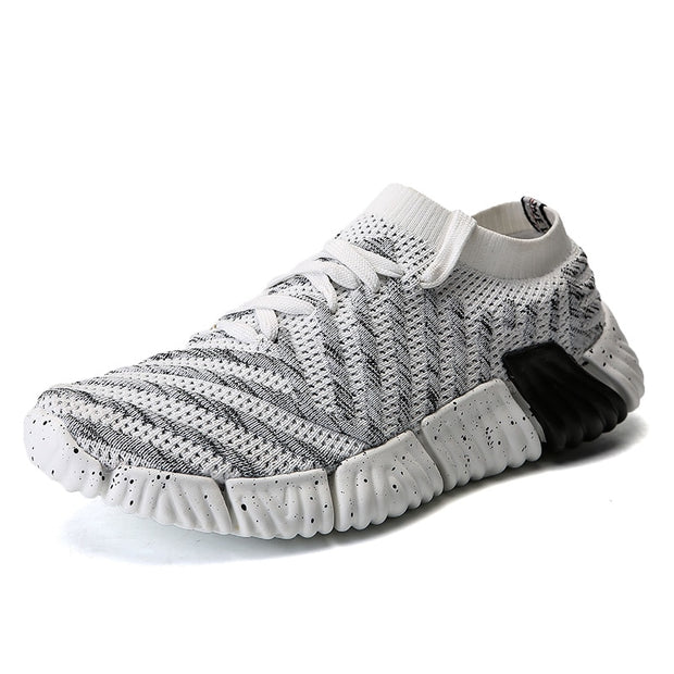 Running Shoes Adult Breathable Knit Athletic Outdoor Sport Sneakers Men Walking Shoes - Ernadi