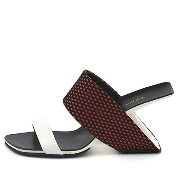Jady Rose Strange Heel Stiletto Wedge Slides - Ernadi