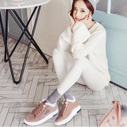 Winter Women Snow Boots Warm Fur Plush Lace Up Sneakers