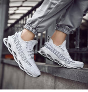 Men Sports Shoes Lace-up Athletic Breathable Blade Sneakers