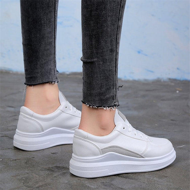 White Sneakers Tennis Casual Breathble Vulcanized Shoes