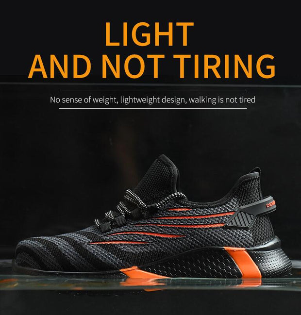 Unisex Safety Shoes Women Steel Toe Shoes Men Work Sneakers Safety Shoes Men Lightweight Work Boots Indestructible Work Shoes - Ernadi