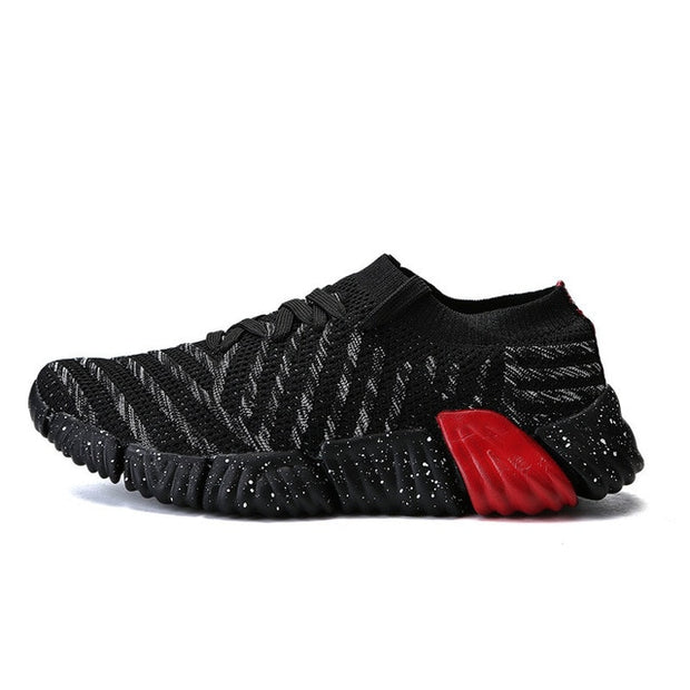Running Shoes Adult Breathable Knit Athletic Outdoor Sport Sneakers Men Walking Shoes - Ernadi