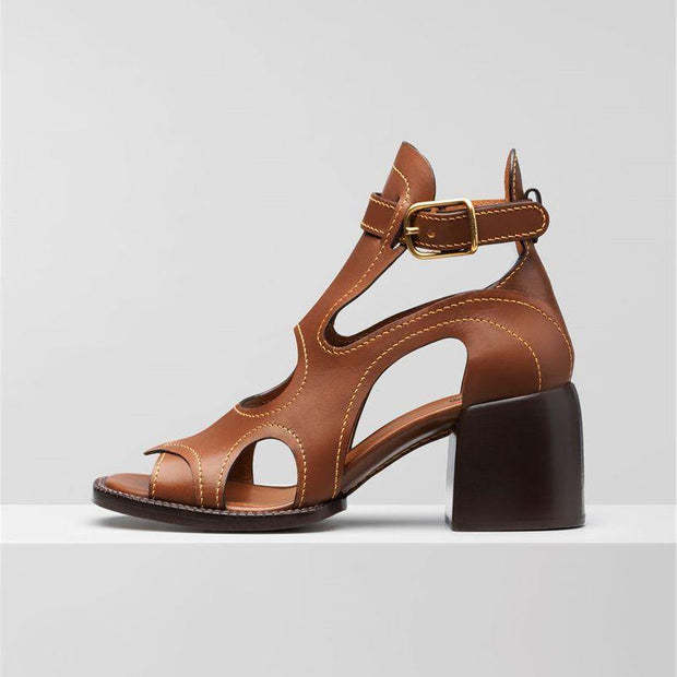 Genuine Leather Casual Sandals Vintage Shoes - Ernadi