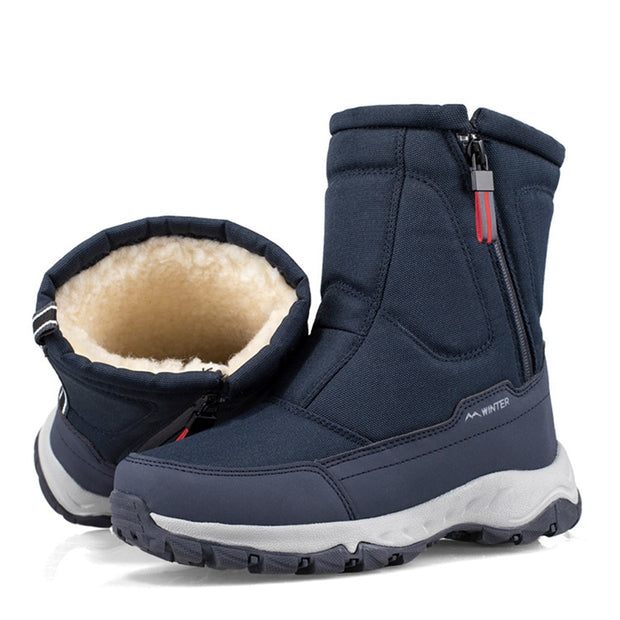 Winter Thick Snow Boots Outdoor Casual Short Boots Cold Resistance Men Cotton Shoes