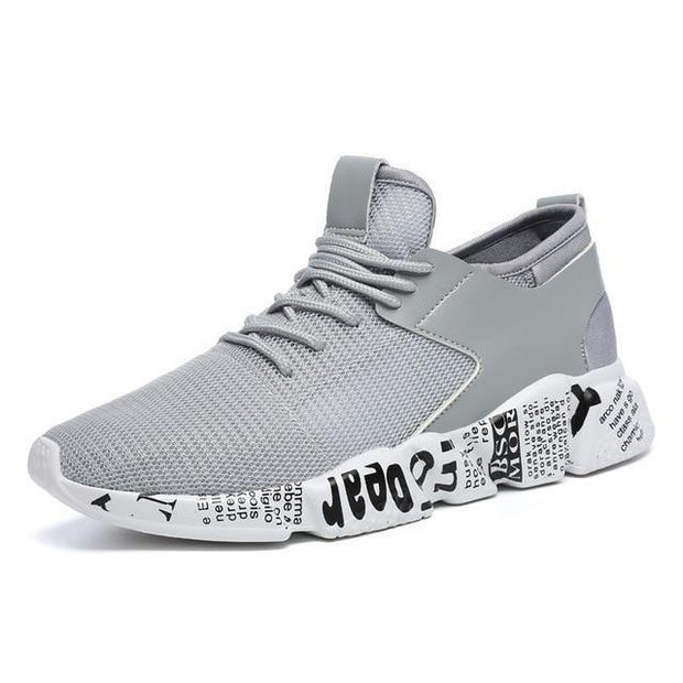 Casual Shoes Men Breathable Sneakers Lace Up Colour Matching - Ernadi