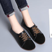 Genuine Leather Shoes Ladies Shoes Slip On Ballet Flats Sneakers Women Oxford Shoes Plus Size Moccains - Ernadi