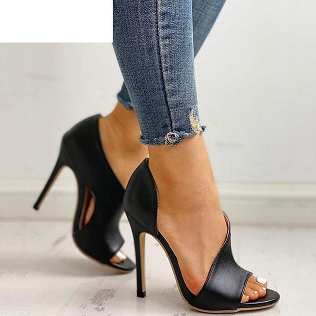 Women Pumps Shoes High Heels Ladies Party Stiletto & Enlargers Female Silver Wedding Snake Print Heels - Ernadi