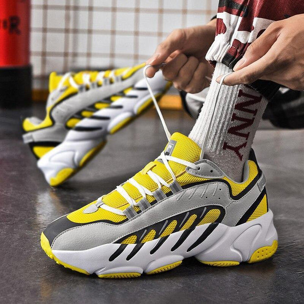 Winter men shoes sneakers men Sports Walking Shoes Print Tennis shoes Non-Leather Casual Shoes - Ernadi