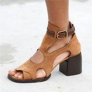 Genuine Leather Casual Sandals Vintage Shoes - Ernadi