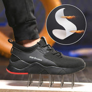 Men Boots Steel Toe Work Safety Boot Anti smashing Puncture Safety Shoes For Casual Sneaker Men Shoes Army Boots Work Shoes - Ernadi