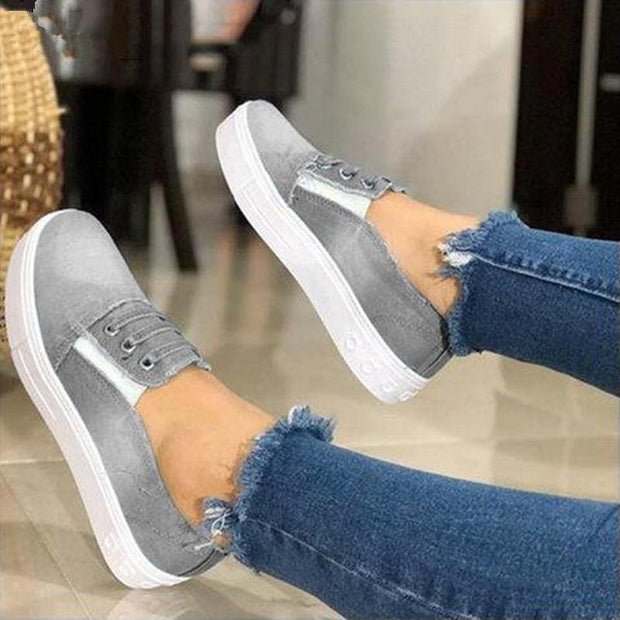 Breathable Denim Loafers Elastic Band - Ernadi
