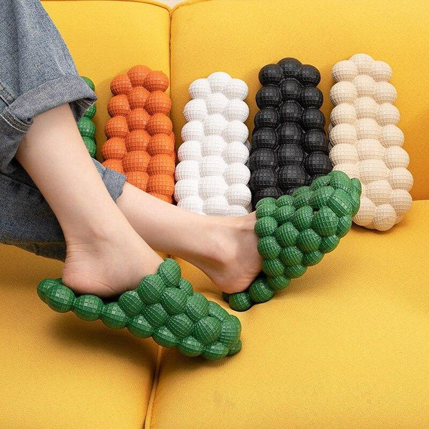 Unisex Slippers Bathroom Slipper Indoor Sandals EVA Massage Sandals Home Slippers Non-slip Floor Flip Flops - Ernadi