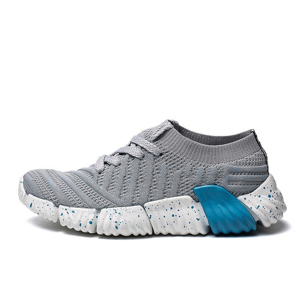 Running Shoes Adult Breathable Knit Athletic Outdoor Sport Sneakers Men Walking Shoes - Ernadi