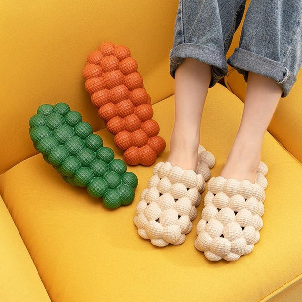 Unisex Slippers Bathroom Slipper Indoor Sandals EVA Massage Sandals Home Slippers Non-slip Floor Flip Flops - Ernadi