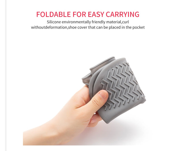 Waterproof Shoe Cover Silicone Material Unisex Shoes Protector Rain Boots for Indoor Outdoor Rainy Days Reusable