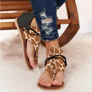 Leopard Pattern Rome Sandals Anti-slip Wedges Summer shoes