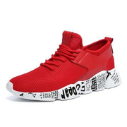 Casual Shoes Men Breathable Sneakers Lace Up Colour Matching - Ernadi