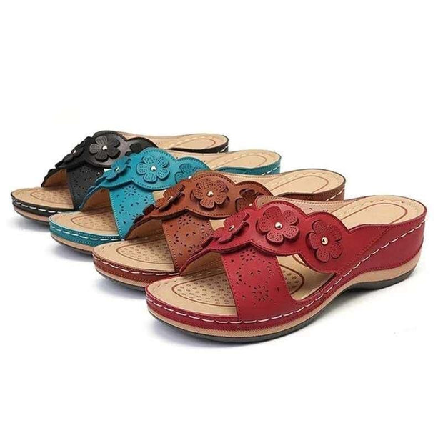 Wedge Sandals For Women Versatile Fish Mouth Large Size Sandals - Ernadi