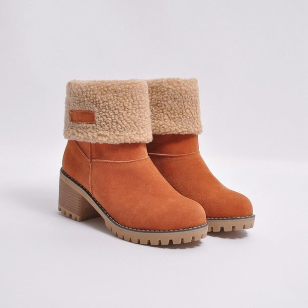 Winter Outdoor Warm Fur Boots Waterproof Snow Boot