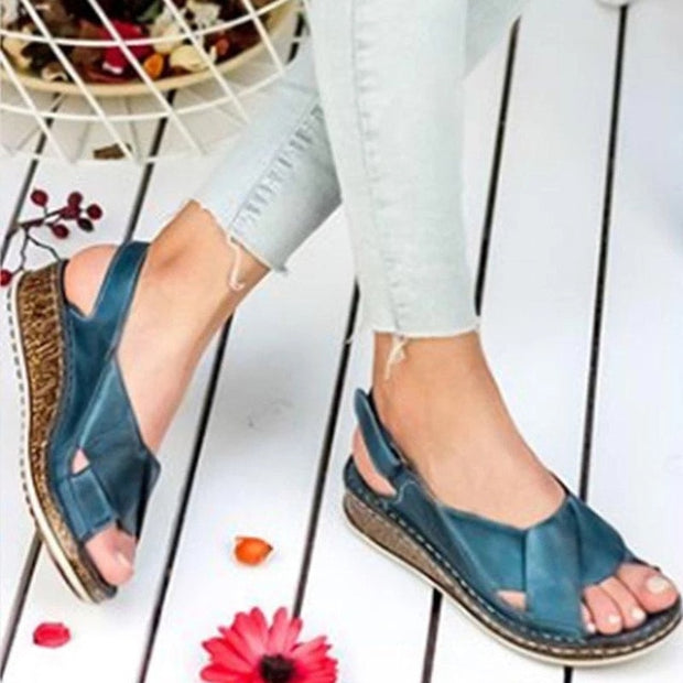Women Sandals Summer Female Shoes Women's Peep Toe Wedge Comfortable Plus Size Platform Sandals