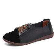 Genuine Leather Shoes Ladies Shoes Slip On Ballet Flats Sneakers Women Oxford Shoes Plus Size Moccains - Ernadi