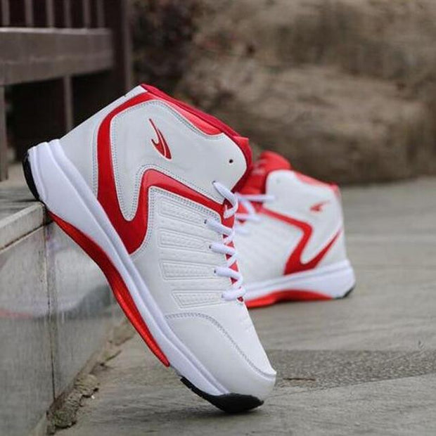 High Top Men's Basketball Sneakers Breathable Athletic Shoes Outdoor Sneakers - Ernadi