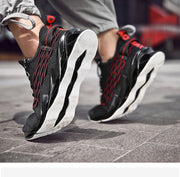 Men Sports Shoes Lace-up Athletic Breathable Blade Sneakers