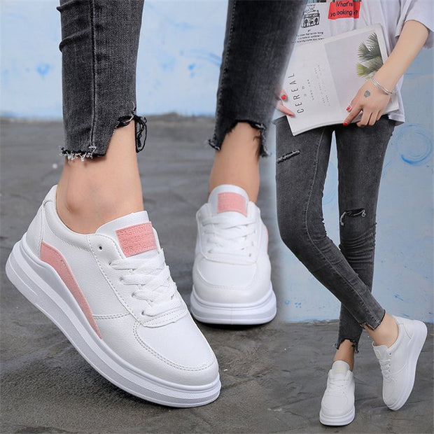 White Sneakers Tennis Casual Breathble Vulcanized Shoes