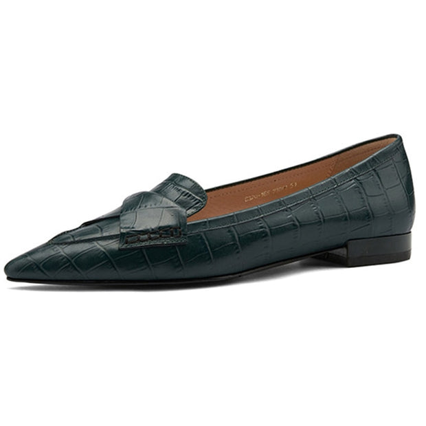 French Style Wear Retro Pointy Flat Heel Shoes For Women