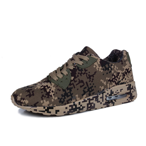 Men Sneakers Athletic Camouflage Breathable Trainer Shoes