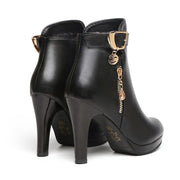 Ankle Boots Zipper Casual Leather Boots - Ernadi
