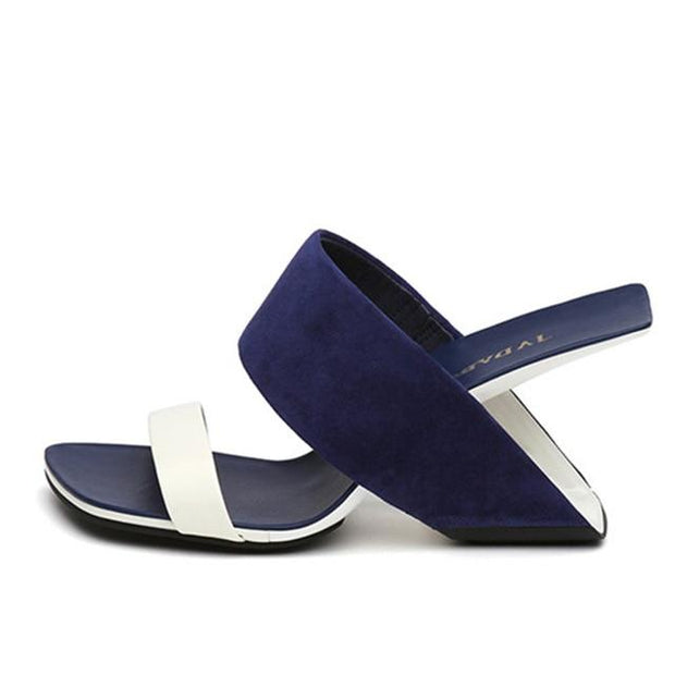 Jady Rose Strange Heel Stiletto Wedge Slides - Ernadi