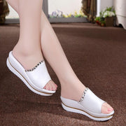 Platform Bath Slippers Wedge Beach Flip Flops High Heel Slippers - Ernadi