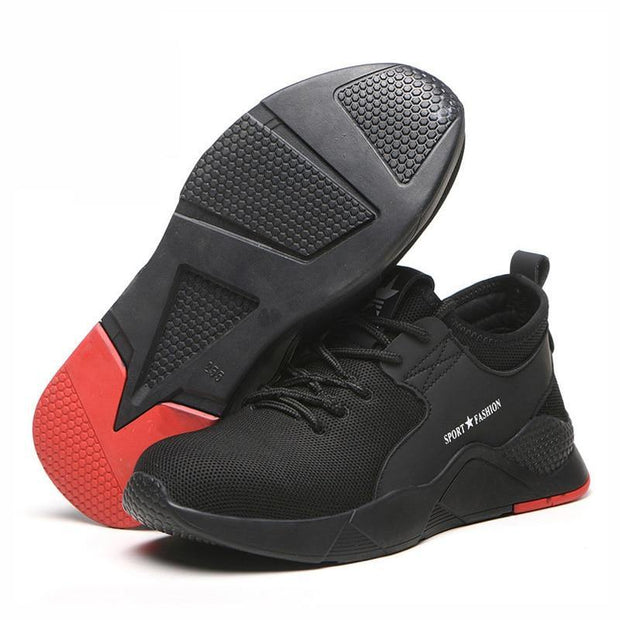 Men Boots Steel Toe Work Safety Boot Anti smashing Puncture Safety Shoes For Casual Sneaker Men Shoes Army Boots Work Shoes - Ernadi