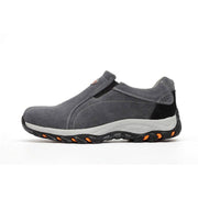 Steel toecap Unisex work & safety boots genuine leather steel mid sole man woman shoes - Ernadi