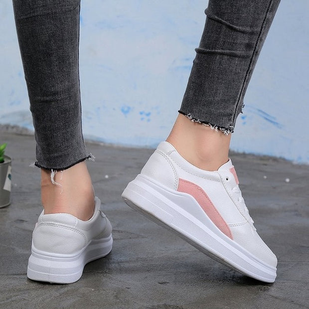 White Sneakers Tennis Casual Breathble Vulcanized Shoes