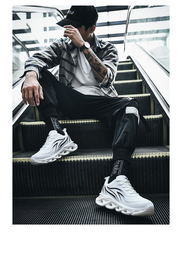Spring Lightweight Thick sole hip hop Sneakers Men Shoes Casual Breathable Comfortable Male Walking Footwear street