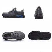 Men's Protective Shoes, Breathable Safety Shoes, Lightweight, Drop-Proof, Work, Puncture-Proof Safety Boots, Men's Casual Shoes - Ernadi