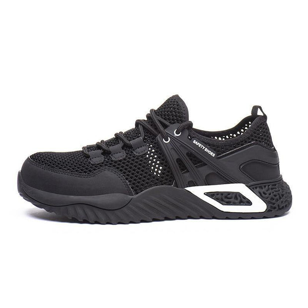 Men's Protective Shoes, Breathable Safety Shoes, Lightweight, Drop-Proof, Work, Puncture-Proof Safety Boots, Men's Casual Shoes - Ernadi