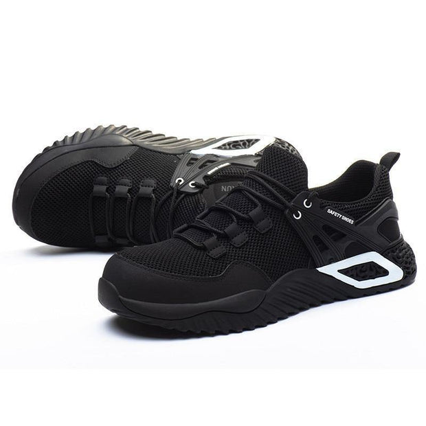 Men's Protective Shoes, Breathable Safety Shoes, Lightweight, Drop-Proof, Work, Puncture-Proof Safety Boots, Men's Casual Shoes - Ernadi