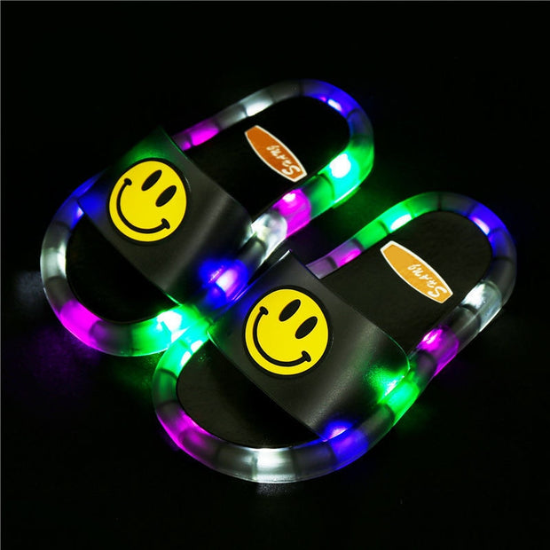 Light Up Slippers Children LED Slippers Baby Bathroom Sandals Kids Shoes for Girl  Boys Flip Flops  Toddler