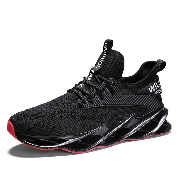 Athletic Breathable Lace-up Blade Sneakers - Ernadi