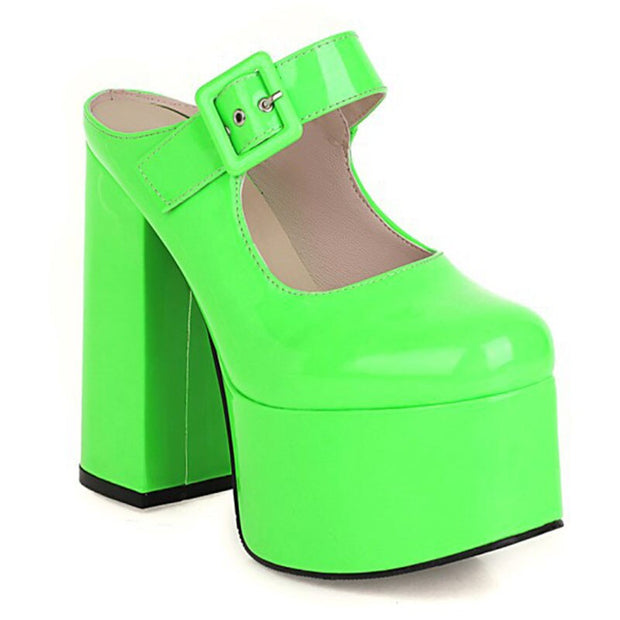 Summer Chic Semi-drag Loafers Platform High Slippers Casual Sandals