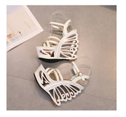 High Quality Buckle Strap Strange Style Heel Summer Women Shoes Retro Novelty Sandals 15cm High Heels Nightclub Shoes