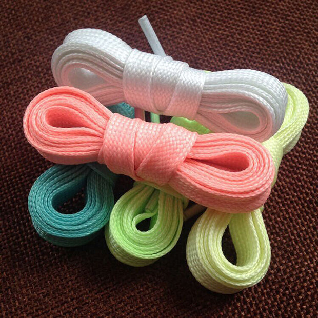 Sport Luminous Shoelace Glow In The Dark Night Color Fluorescent Shoelace Athletic Sport - Ernadi