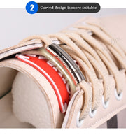 1 Pair Elastic Magnetic 1 Second Locking ShoeLaces Creative Quick No Tie Shoe laces Kids Adult Unisex Shoelace Sneakers Shoe Laces