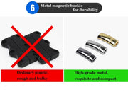 1 Pair Elastic Magnetic 1 Second Locking ShoeLaces Creative Quick No Tie Shoe laces Kids Adult Unisex Shoelace Sneakers Shoe Laces
