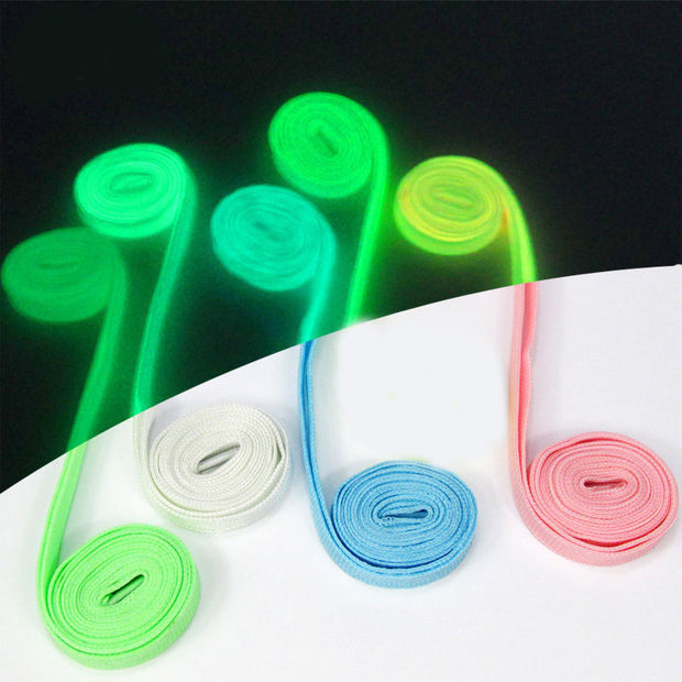Sport Luminous Shoelace Glow In The Dark Night Color Fluorescent Shoelace Athletic Sport - Ernadi