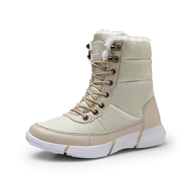 Waterproof Snow Boots With Fur Plush Warm Unisex Boot - Ernadi